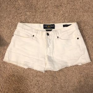 White lucky brand jean shorts